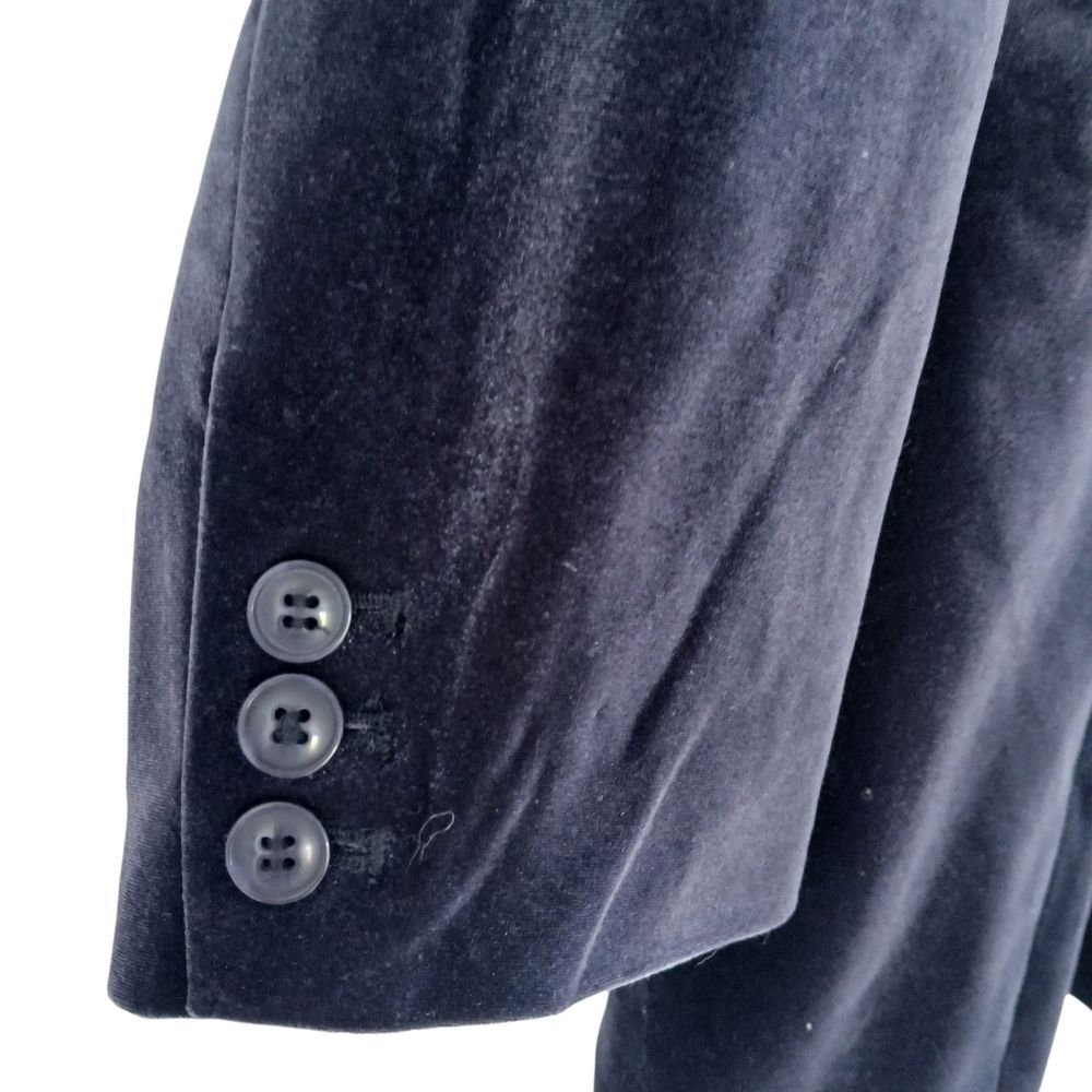 Lane Bryant Purple Velvet Blazer w/ Notched Lapel Classic Slouchy Comfortable 24 - Picture 8 of 13
